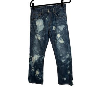 Levis Strauss 527 Bleach Splatter Thrashed Jeans Mens Size 30X30
